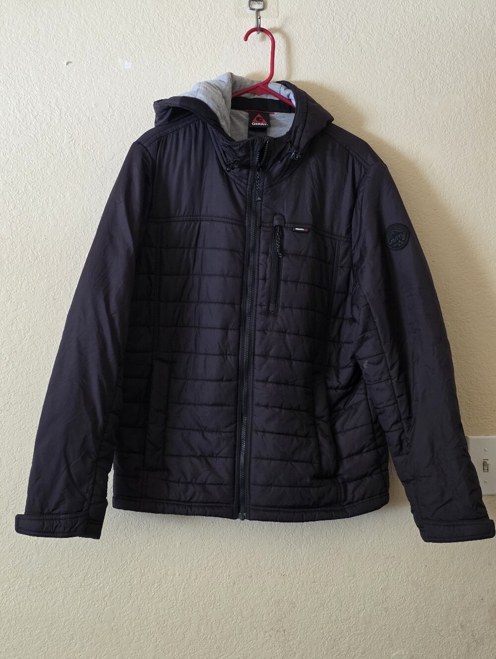 Gerry Weber Men's Black Quilted Hooded Puffer Jacket Size M